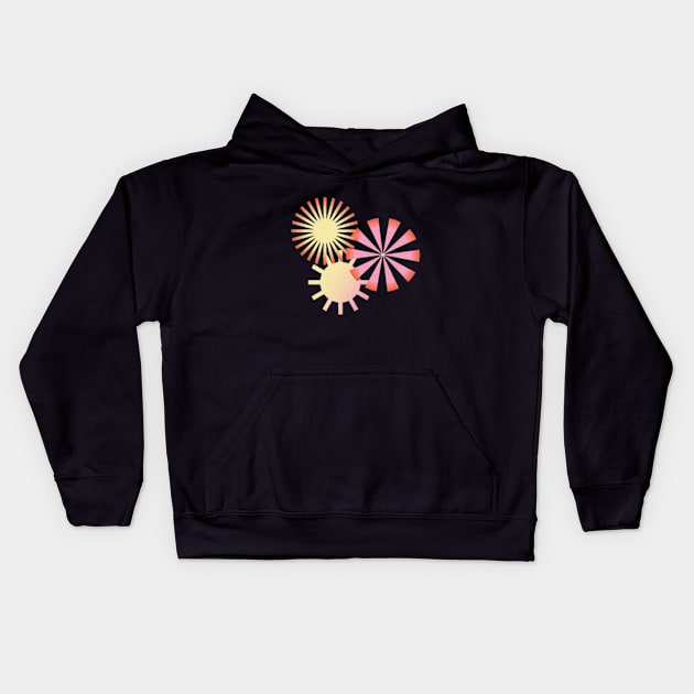 Colorful Geometric Shape Art Desgin Kids Hoodie by GoodyL